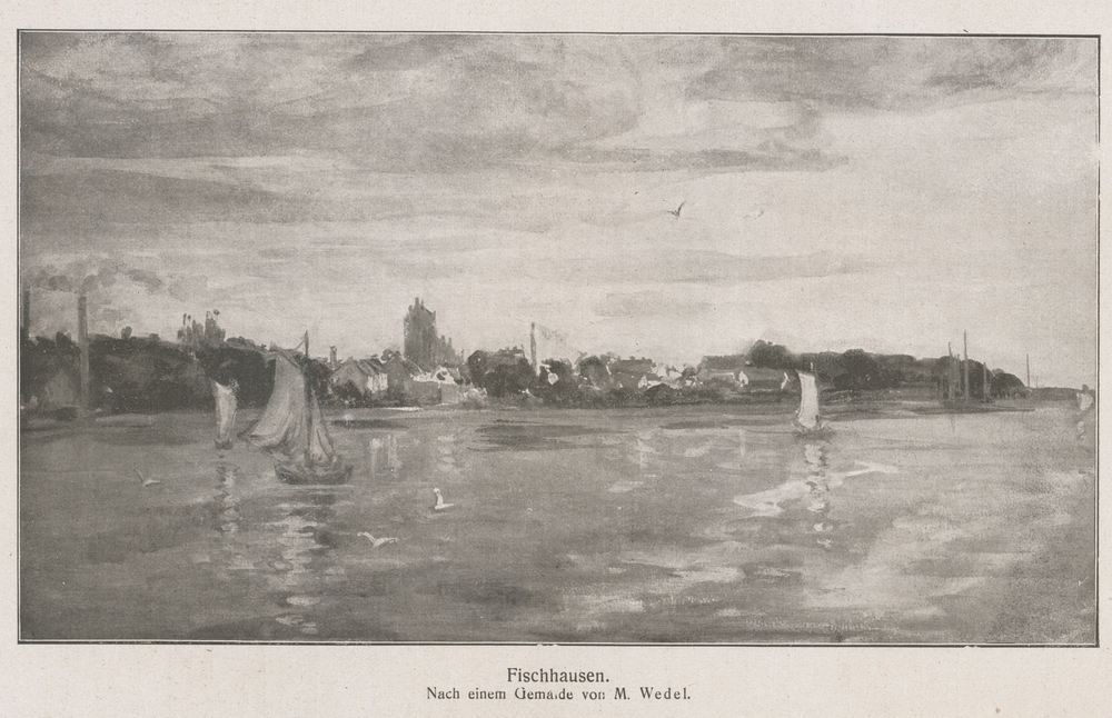 Fischhausen, Stadt, nach einem Gemälde von M. Wedel