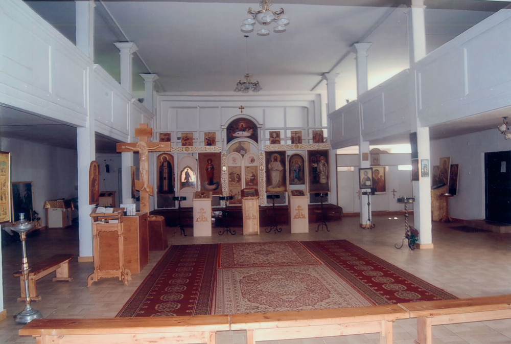 Kreuzingen, ev. Kirche, jetzt russisch-orthodoxe Kirche, Innenaufnahme