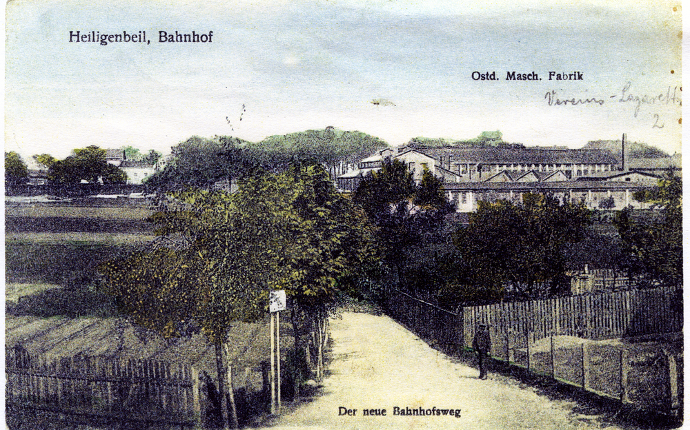 Heiligenbeil, Weg zum Bahnhof