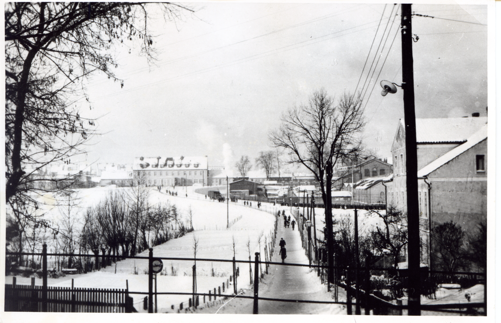 Heiligenbeil, Bahnhof, Weg zum Bahnhof (Winteraufnahme)