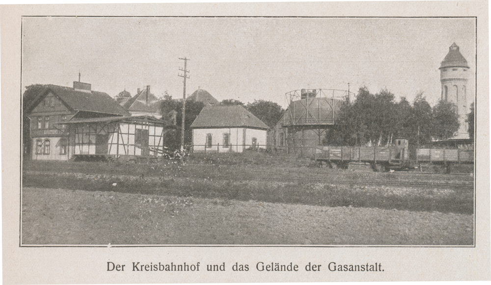 Fischhausen, Stadt, Kreisbahnhof und Gelände der Gasanstalt