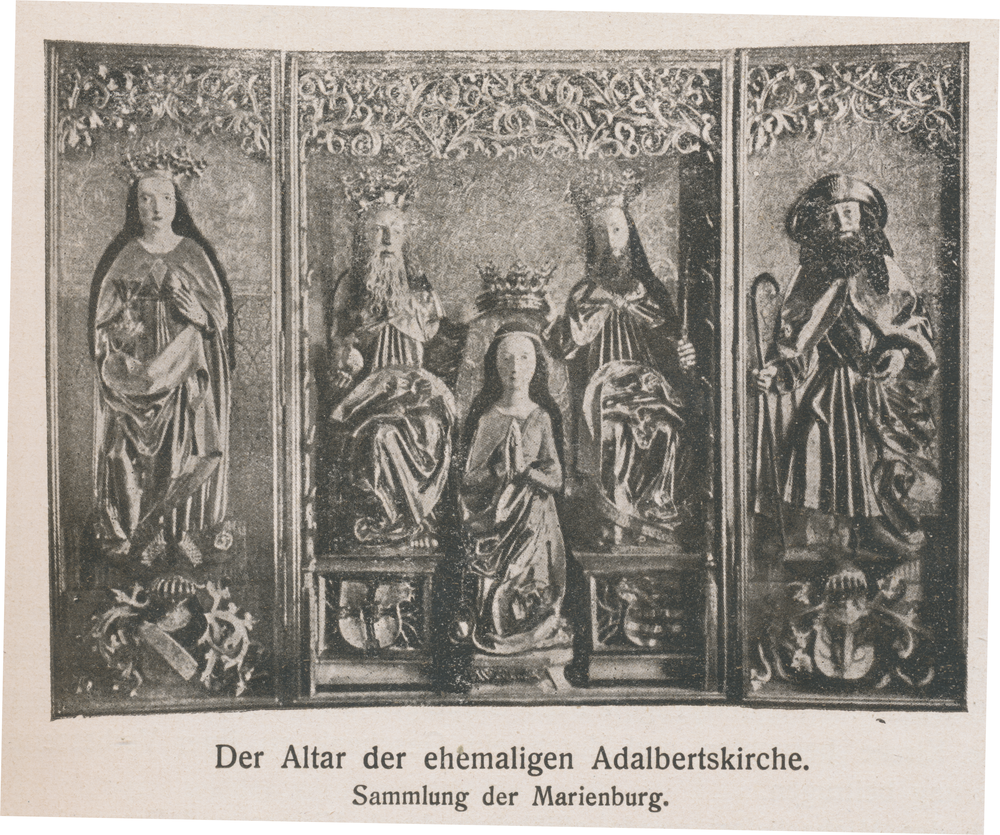 Tenkitten, Altar der ehemaligen Adalbertskirche (Sammlung der Marienburg)