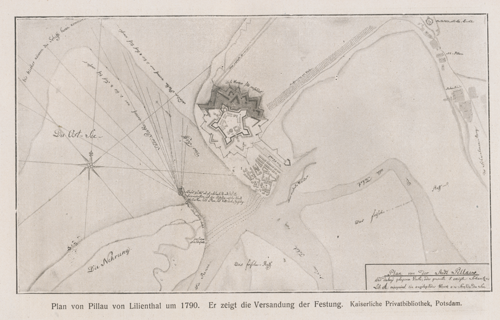 Pillau, Stadt, Plan von Pillau,  von Lilienthal