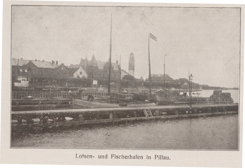 Pillau, Stadt, Lotsen und Fischerhafen