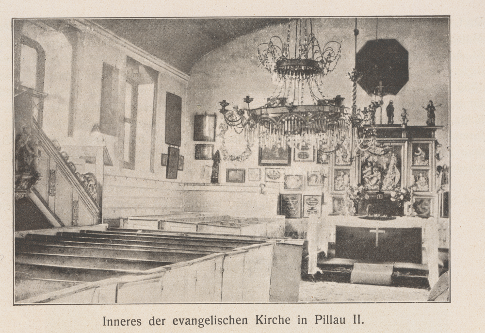 Alt Pillau, Evangelische Kirche, Innenansicht