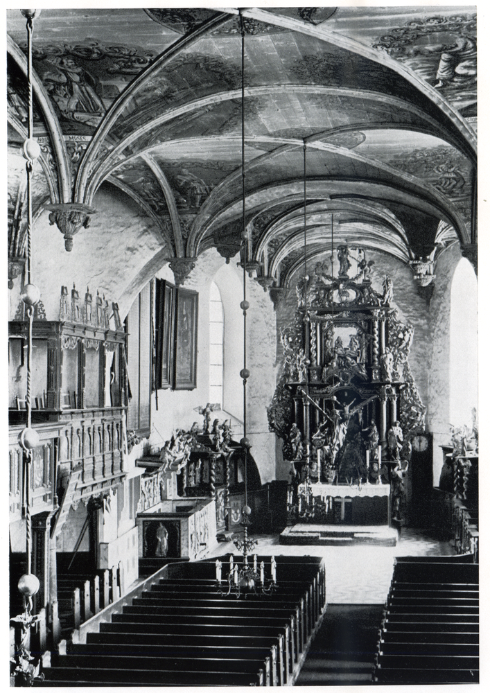 Bladiau, Ev. Kirche, Blick nach Osten zum Hochaltar