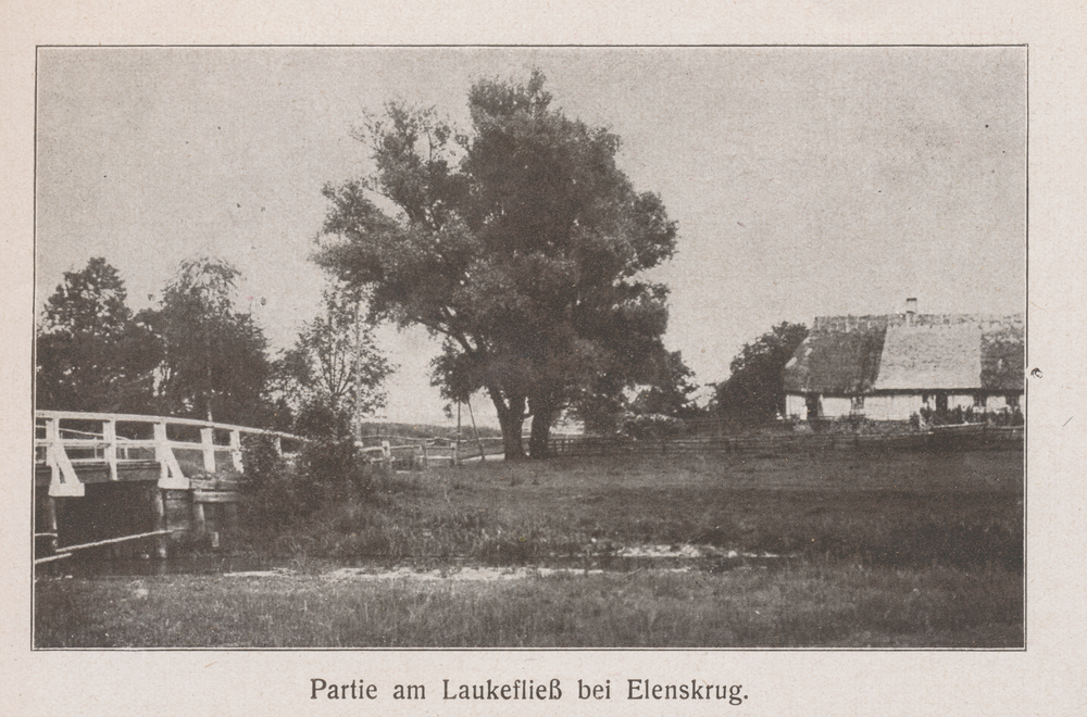 Elenskrug, Gehöft, Partie am Laukefließ