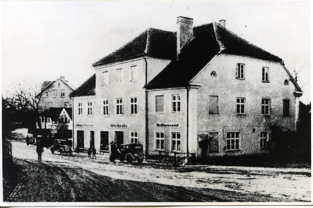 Bladiau, Gasthaus Krebs an der Straße Königsberg-Heiligenbeil