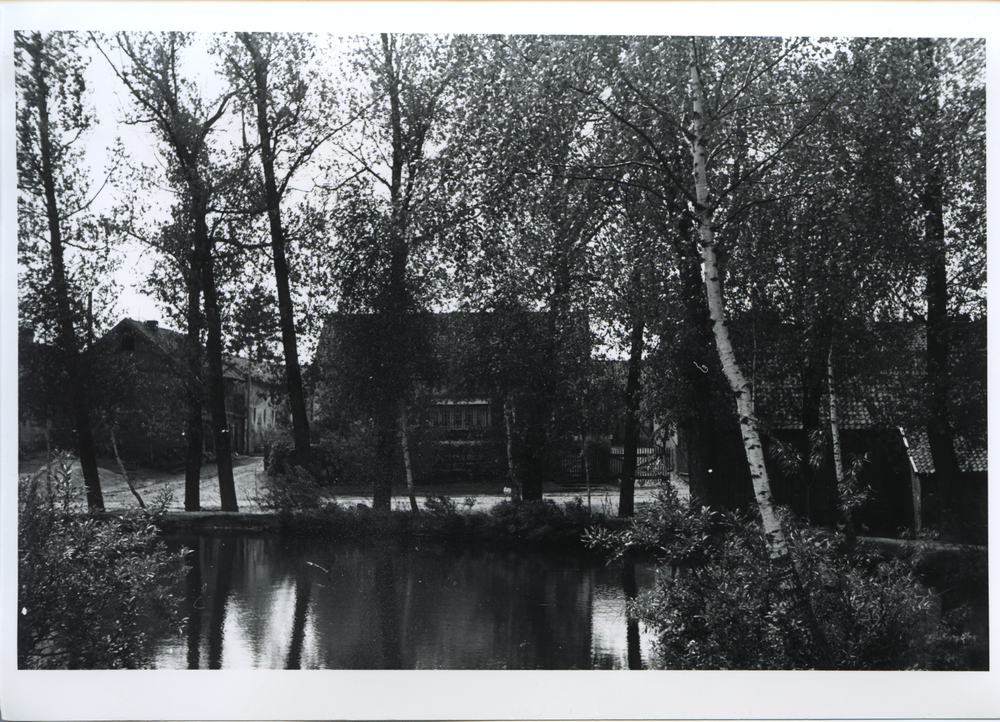 Bladiau, Blick über den Dorfteich in der Wolittnicker Straße