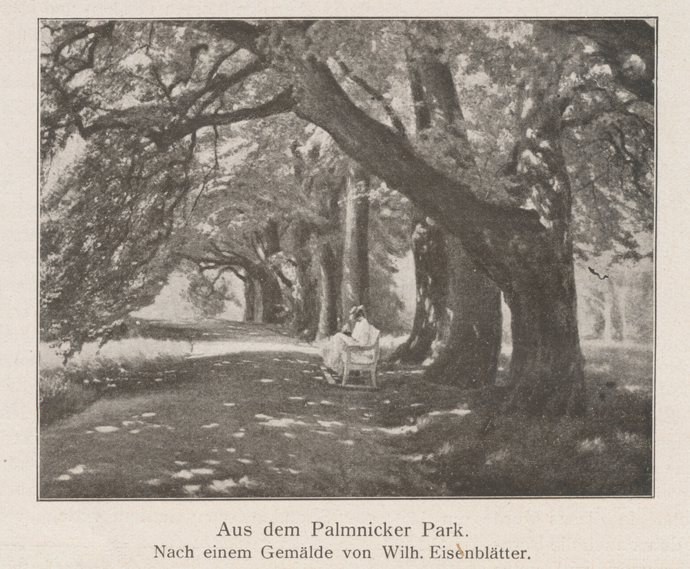 Palmnicken, Park ( nach einem Gemälde von Wilhelm Eisenblätter)