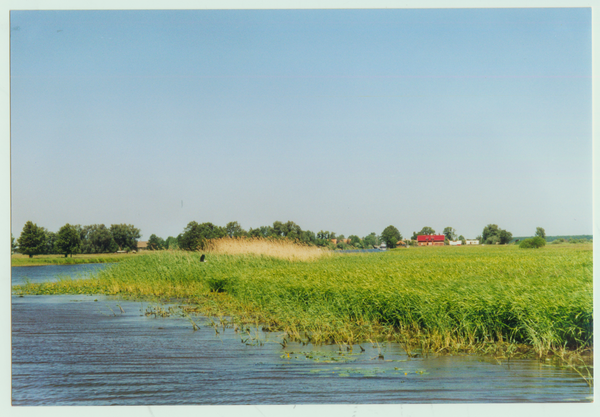 Minge, Einfahrt in Fluss und Ort vom Atmathstrom