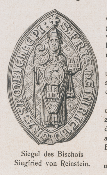 Samland, Siegel des Bischofs Siegfried von Reinstein