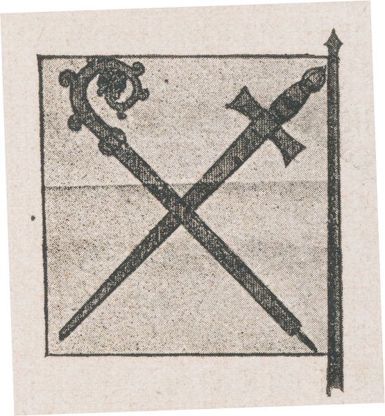 Tannenberg Kr. Osterode, Banner des bischöfflichen Heerhaufens in der Schlacht bei Tannenberg, 1410