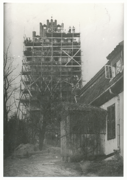 Tharau, Kirche im Wiederaufbau