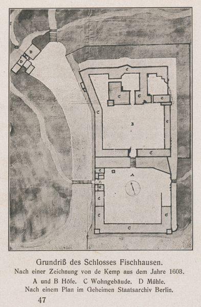 Fischhausen Schloß, Grundriss des Schlosses