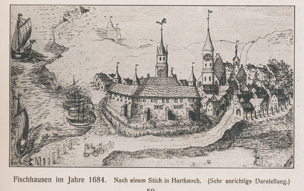 Fischhausen Schloß, nach einem Stich in Hartknoch