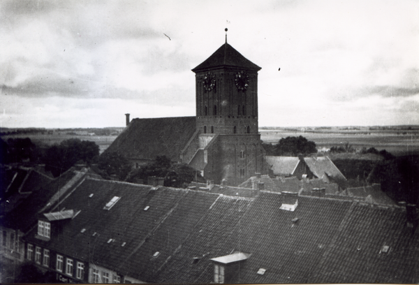 Heiligenbeil, Blick vom Rathausturm auf die ev. Kirche