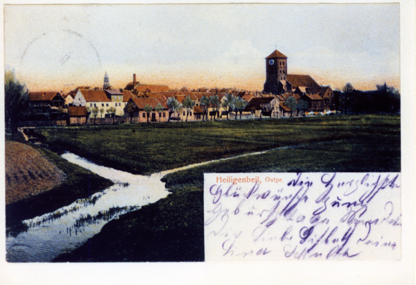 Heiligenbeil, Ortsansicht mit der Jarft