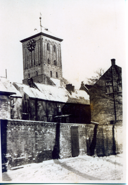 Heiligenbeil, Blick auf die ev. Kirche (Winteraufnahme)