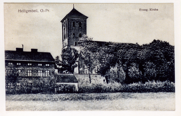 Heiligenbeil, Blick auf die ev. Kirche