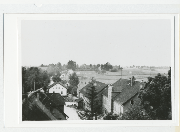 Kanditten, Blick vom Kirchturm der Ev. Kirche auf das Dorf