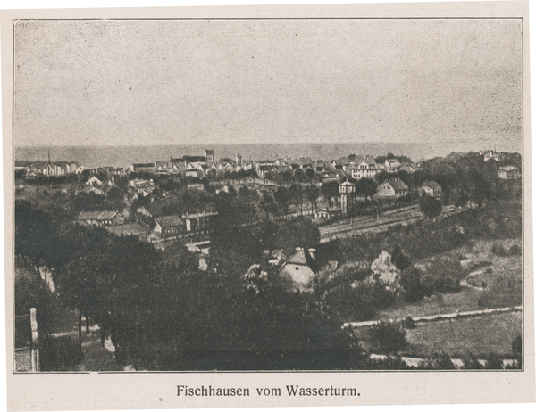 Fischhausen, Stadt, Blick vom Wasserturm