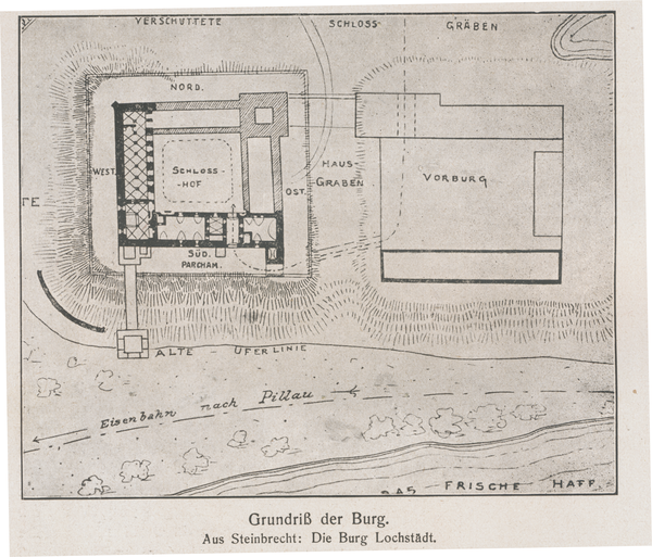 Lochstädt, Grundriß der Burg