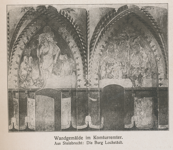 Lochstädt, Wandmalereien im Komturremter