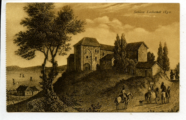 Lochstädt, Schloss im Jahre 1830-1837, nach einem gleichaltrigen Stich