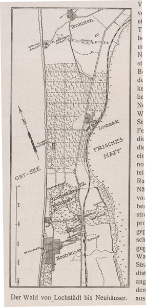 Neuhäuser, Der Wald von Lochstädt bis Neuhäuser (Plan)