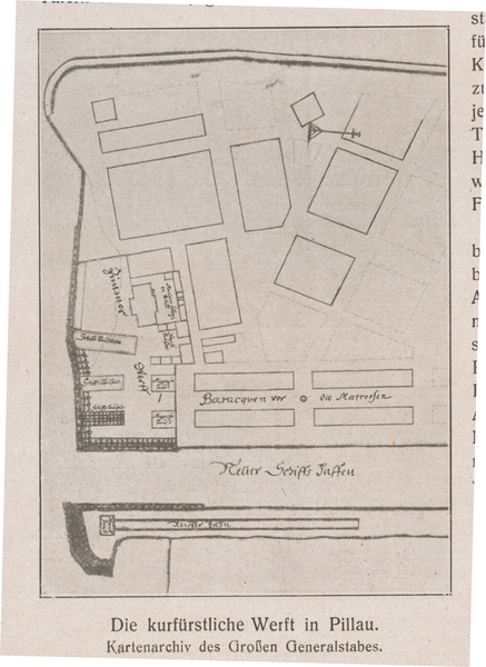 Alt Pillau, Die kurfürstliche Werft