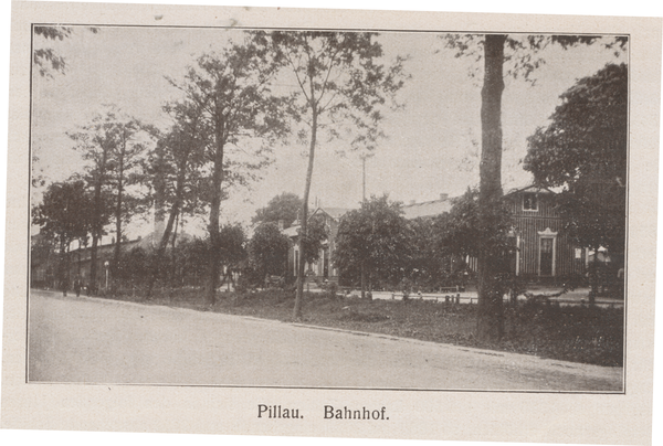 Pillau, Stadt, Bahnhof