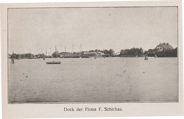 Pillau, Stadt, Dock der Firma F. Schichau