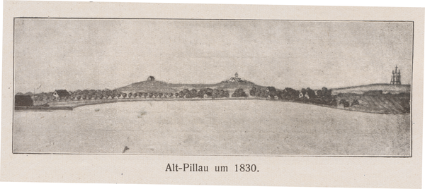 Alt Pillau, Ortsansicht von 1830