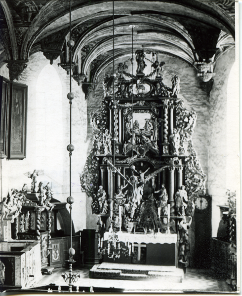 Bladiau, Ev. Kirche, Blick zum Altar