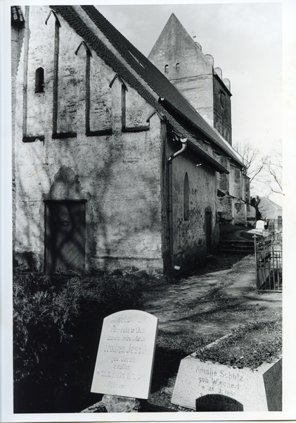 Bladiau, Ev. Kirche, Bick zur Sakristei