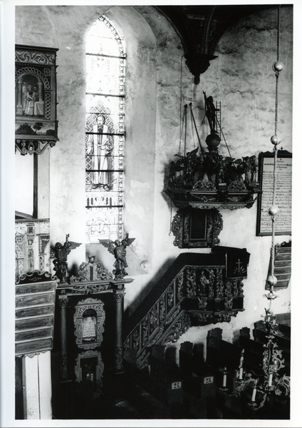 Bladiau, Ev. Kirche, Kanzel, 1697