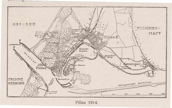 Pillau, Stadt, Plan