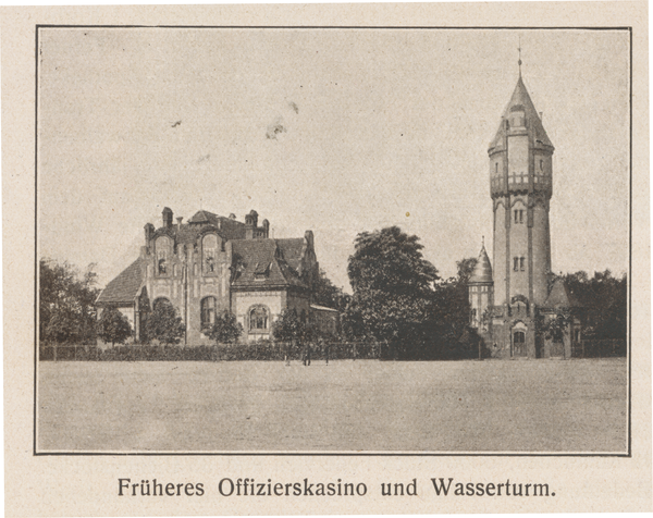 Pillau, Stadt, Offizierskasino mit Wasserturm