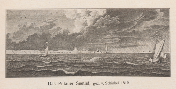Pillau, Stadt, Das Pillauer Seetief, gez. 1812, v. Schinkel