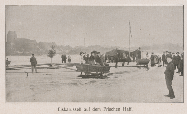 Fischhausen, Eiskarusell auf dem Frischen Haff