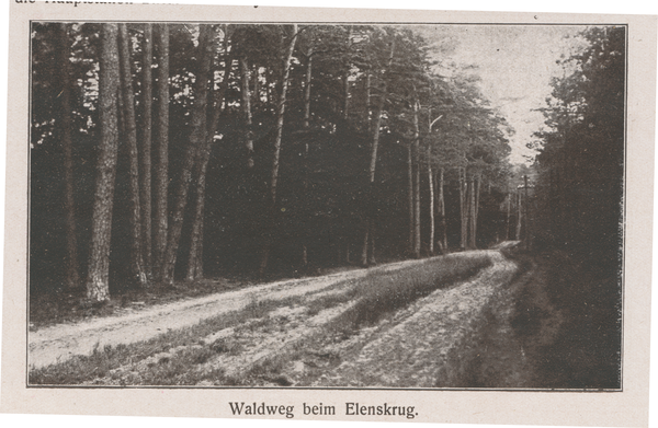 Elenskrug, Waldweg