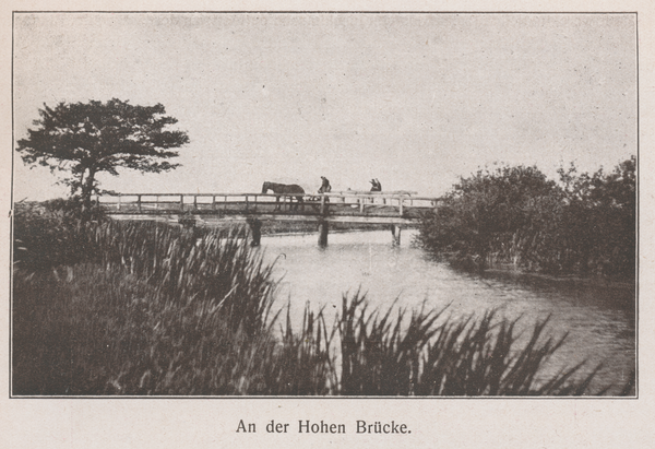 Forken, Die Hohe Brücke über dem Forkener Fließ