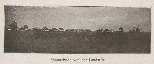 Zimmerbude, Blick von der Landseite