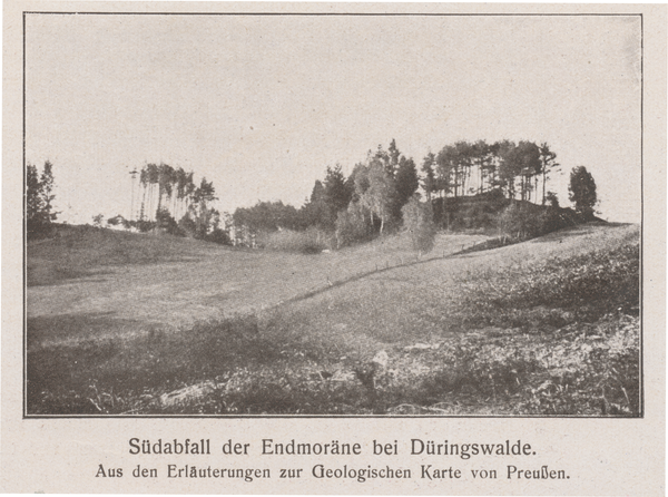 Düringswalde, Südabfall der Endmoräne