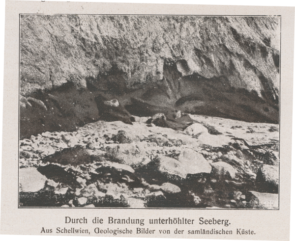 Samländische Steilküste, Durch die Brandung unterhöhlter Seeberg