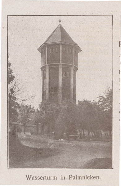 Palmnicken, Der Wasserturm