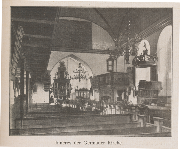 Germau, Ort, Kirche, Innenansicht