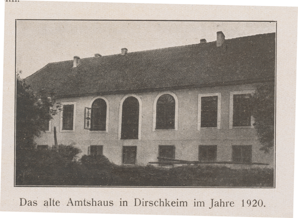 Groß Dirschkeim, Das alte Amtshaus