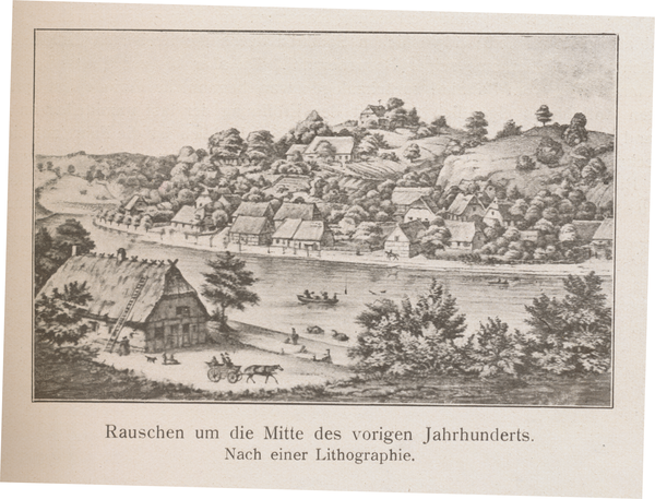 Rauschen Kr. Samland,  Ortsansicht (Lithographie)